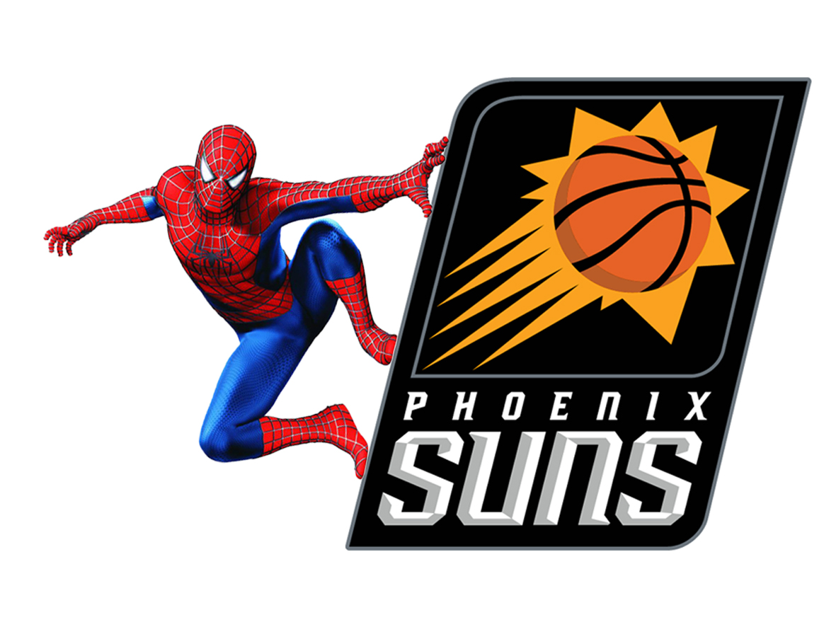 Phoenix Suns Spider Man Logo vinyl decal